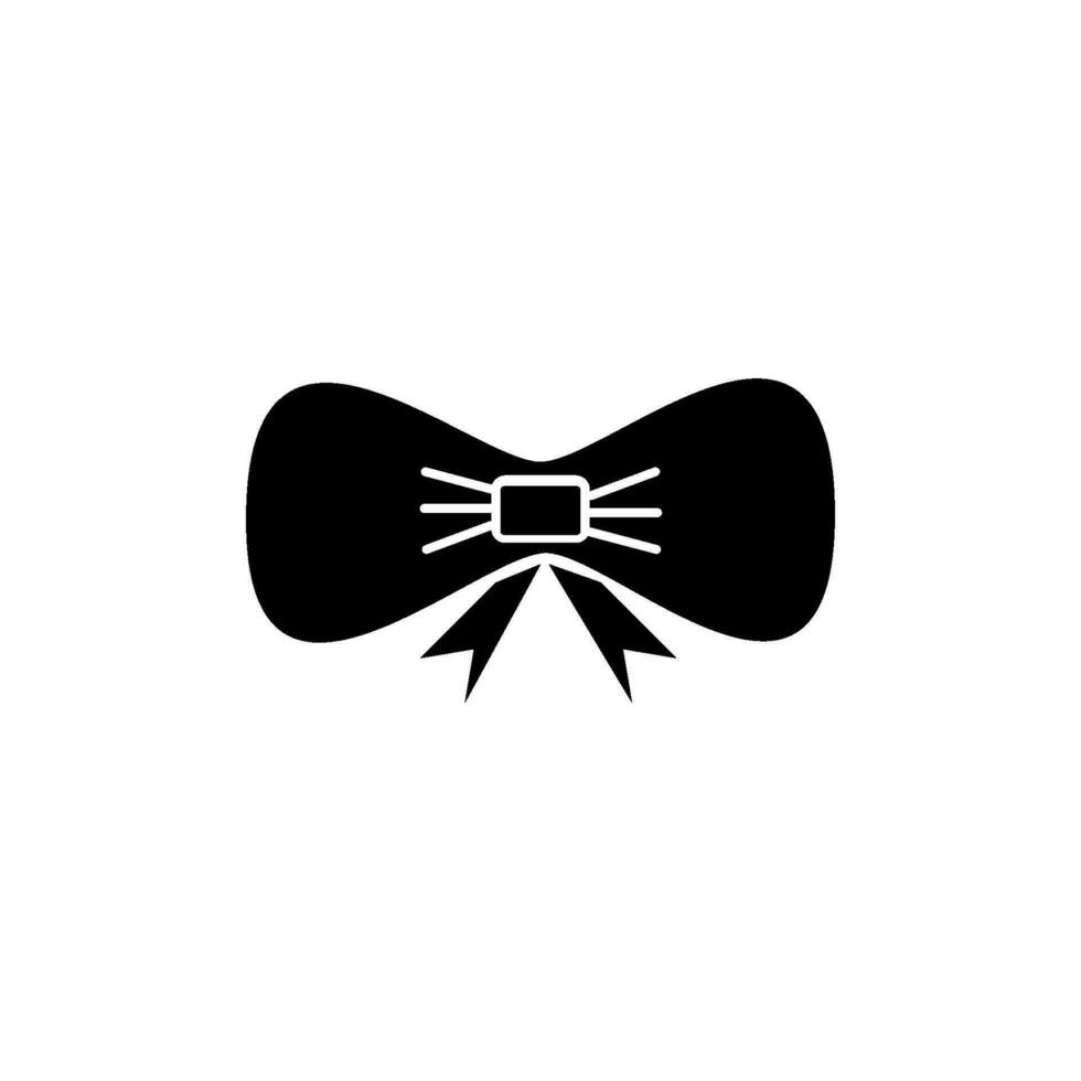 corbata culata mosca icono diseño vector