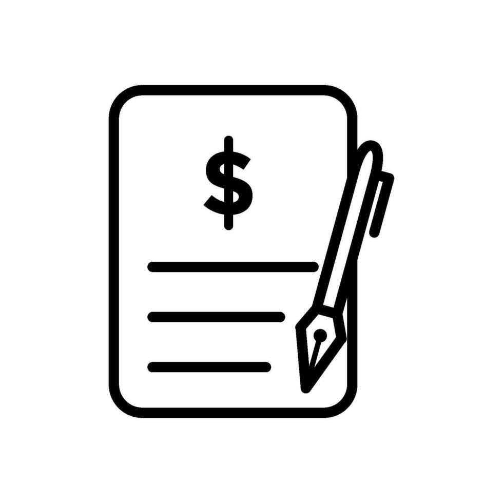 contract icon design vector template