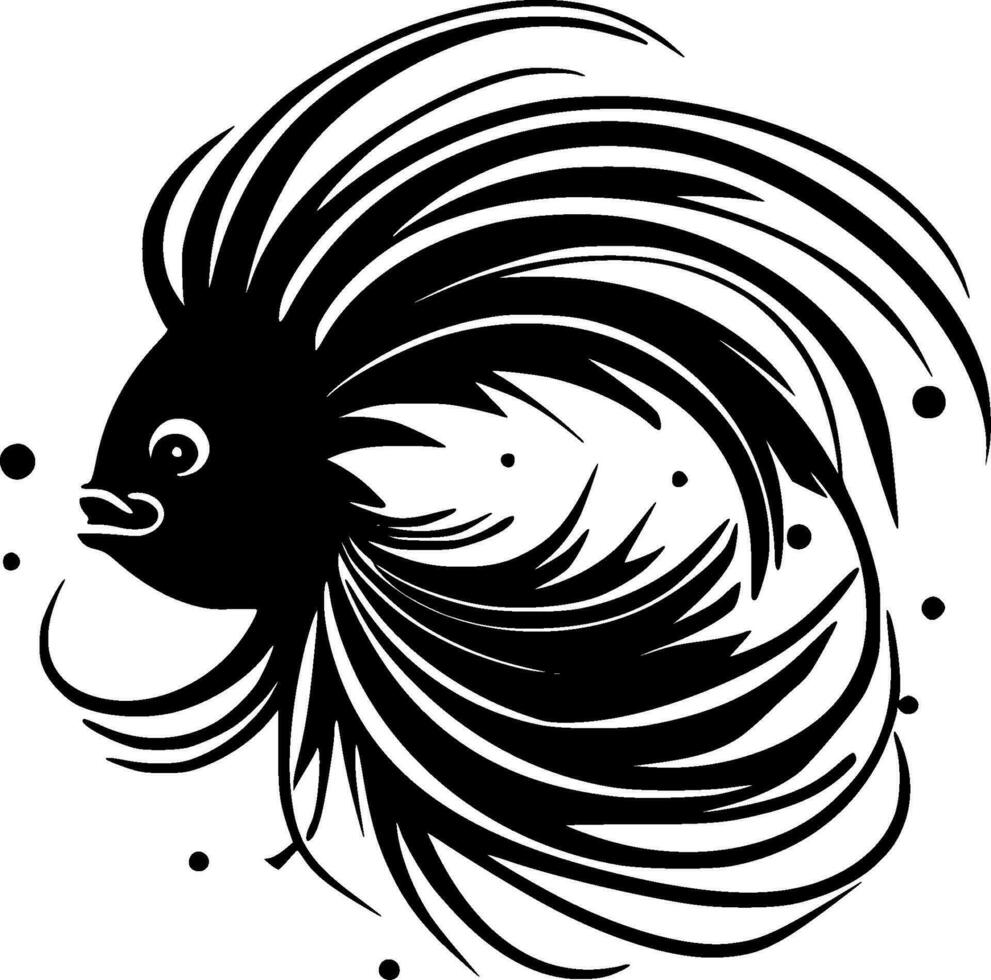 Fish, Minimalist and Simple Silhouette - Vector illustration
