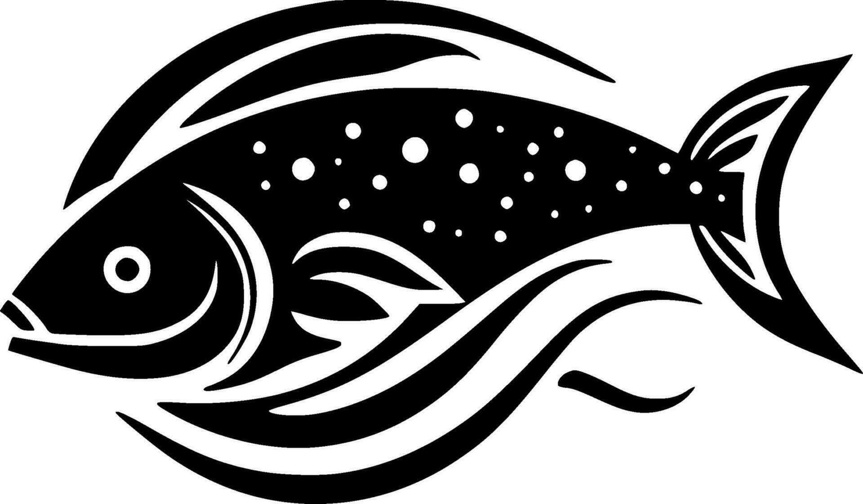 Fish - High Quality Vector Logo - Vector illustration ideal for T-shirt graphic