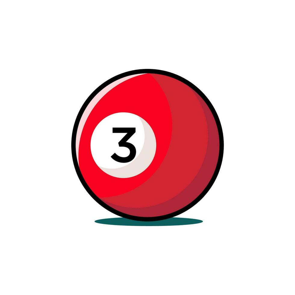 billiard ball icon design vector template