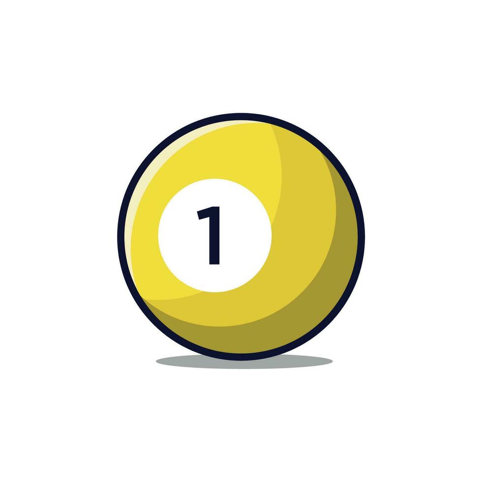 billiard ball icon design vector template