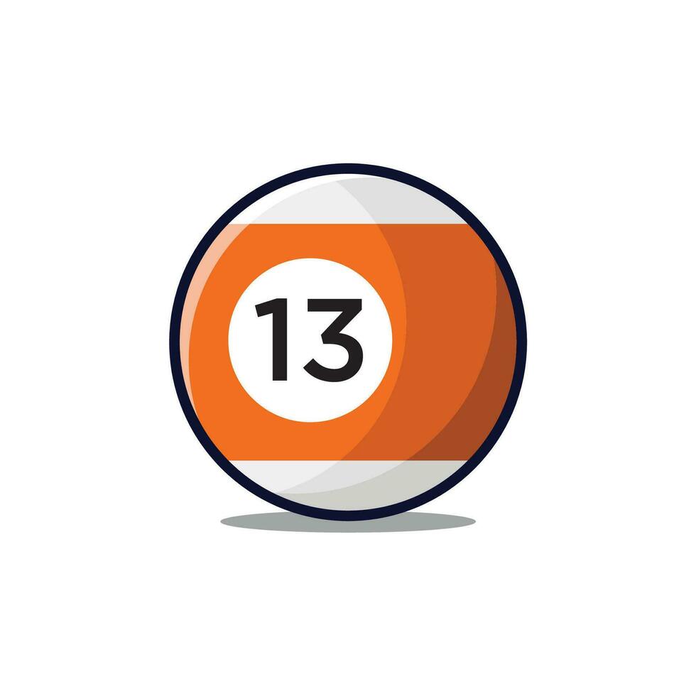 billiard ball icon design vector template