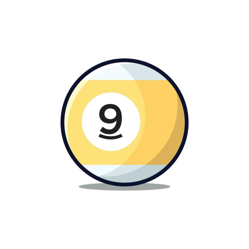 billiard ball icon design vector template