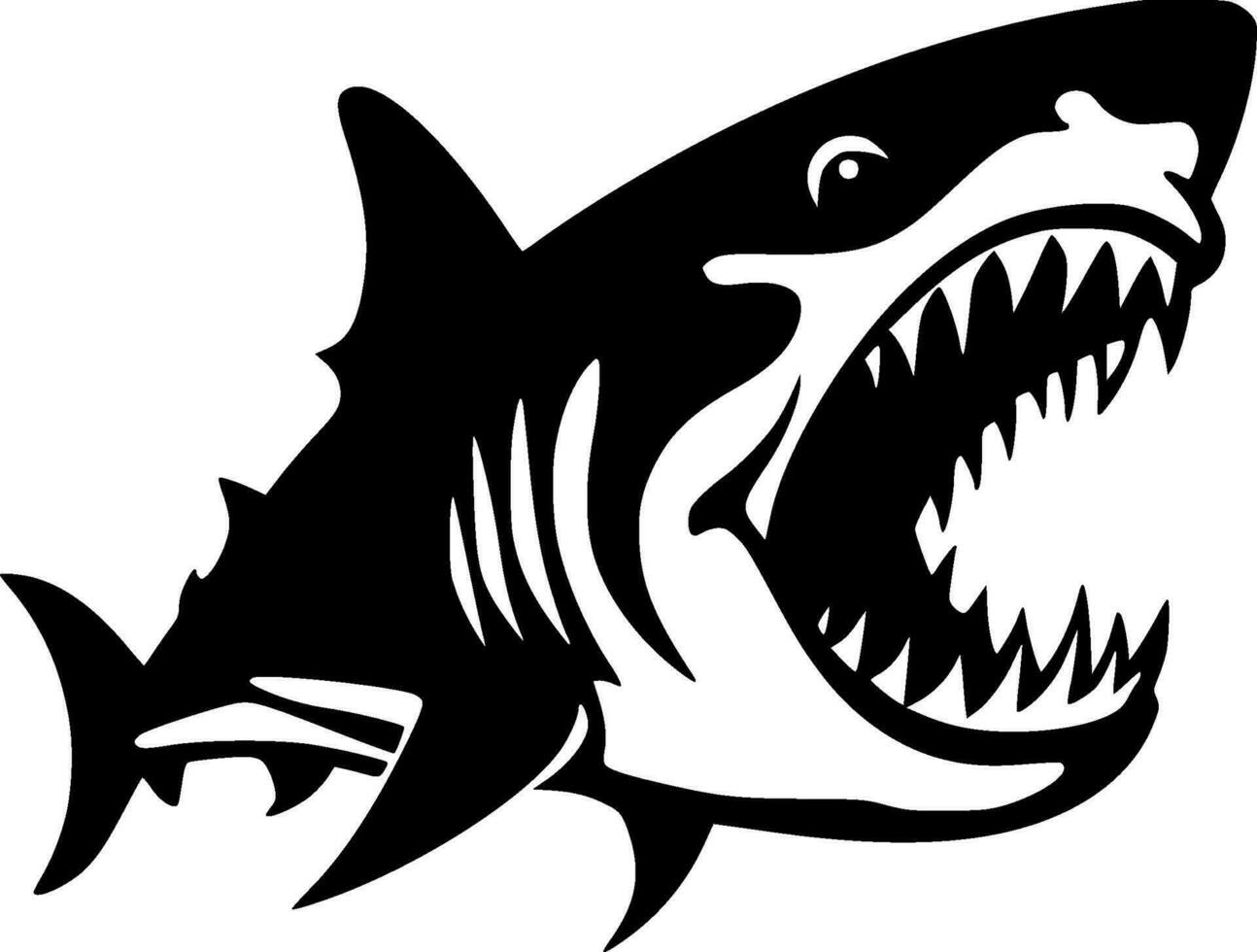 Shark - High Quality Vector Logo - Vector illustration ideal for T-shirt graphic