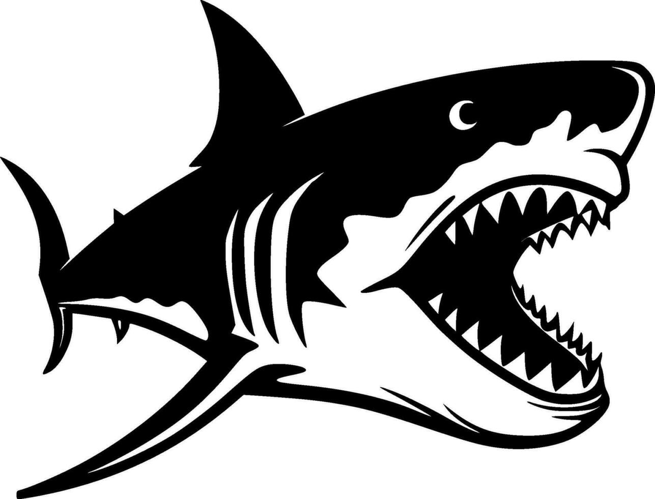 Shark - High Quality Vector Logo - Vector illustration ideal for T-shirt graphic