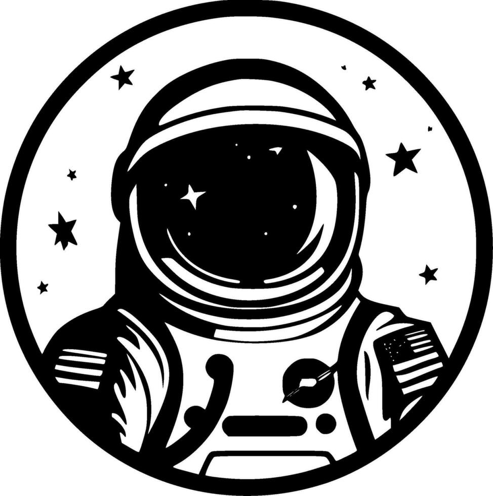 Astronaut - High Quality Vector Logo - Vector illustration ideal for T-shirt graphic