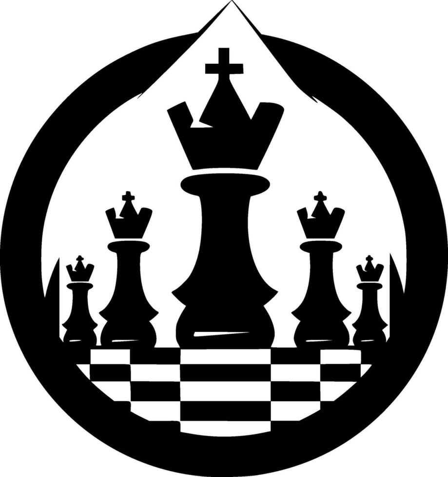 Chess - High Quality Vector Logo - Vector illustration ideal for T-shirt graphic