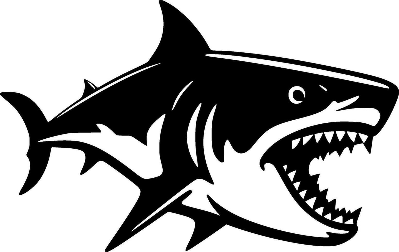 Shark - High Quality Vector Logo - Vector illustration ideal for T-shirt graphic