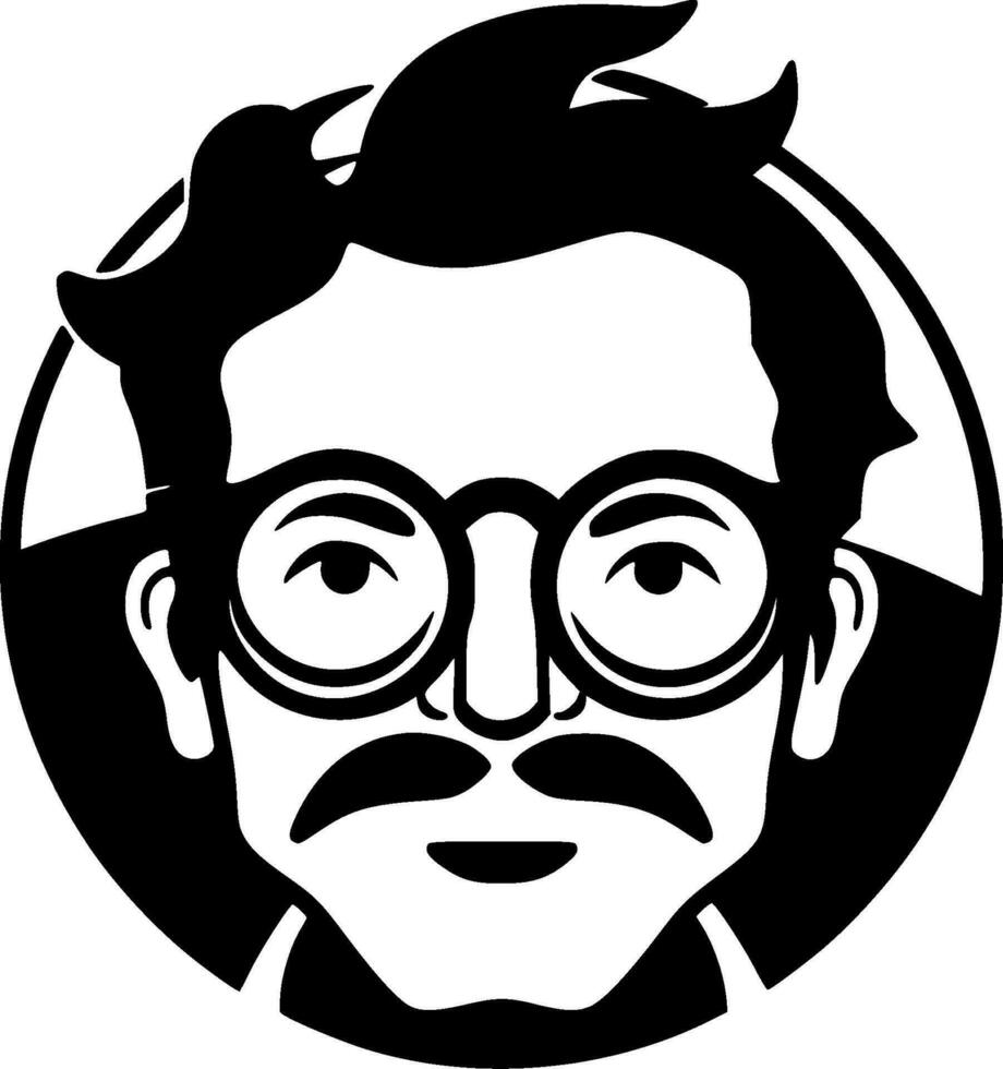 profesor - minimalista y plano logo - vector ilustración