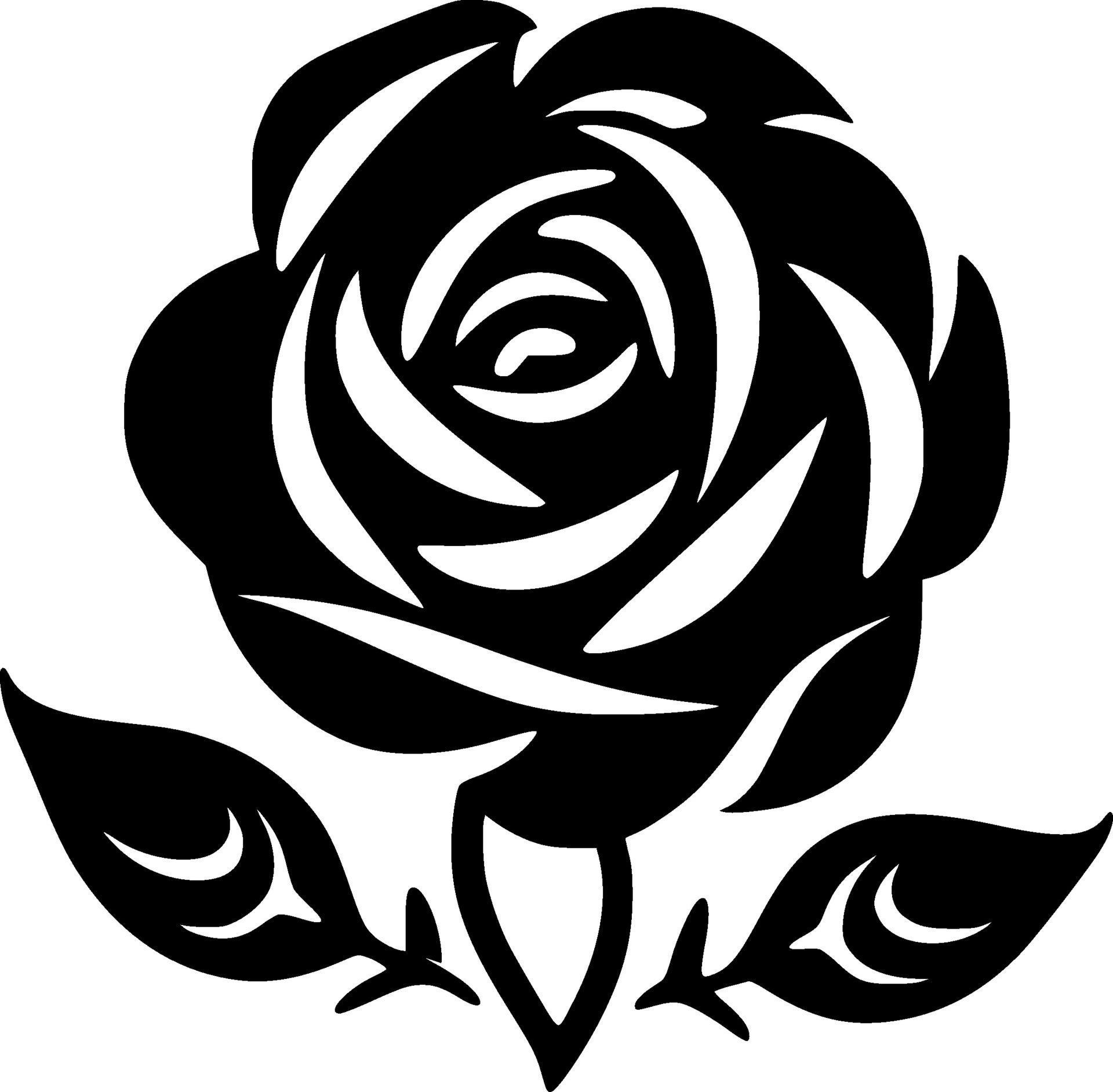 Flower, Black and White Vector illustration 34102930 Vector Art at Vecteezy