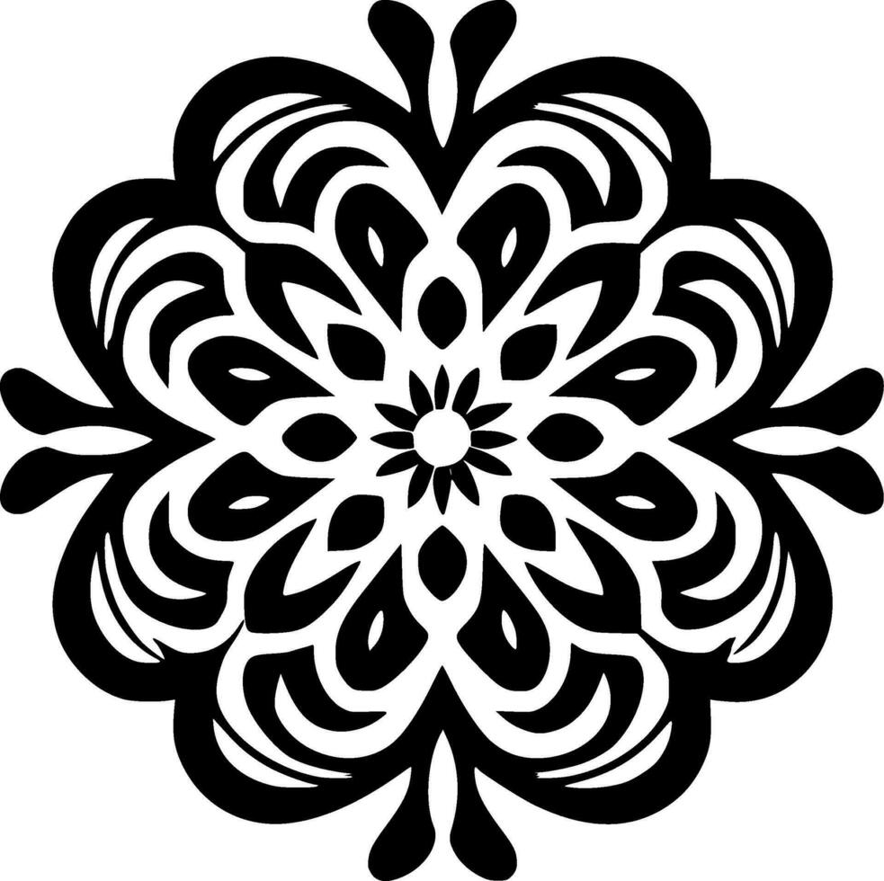 Mandala - Minimalist and Flat Logo - Vector illustration