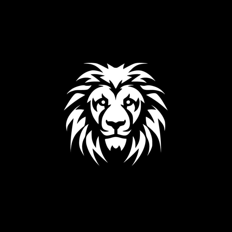 Lion, Minimalist and Simple Silhouette - Vector illustration