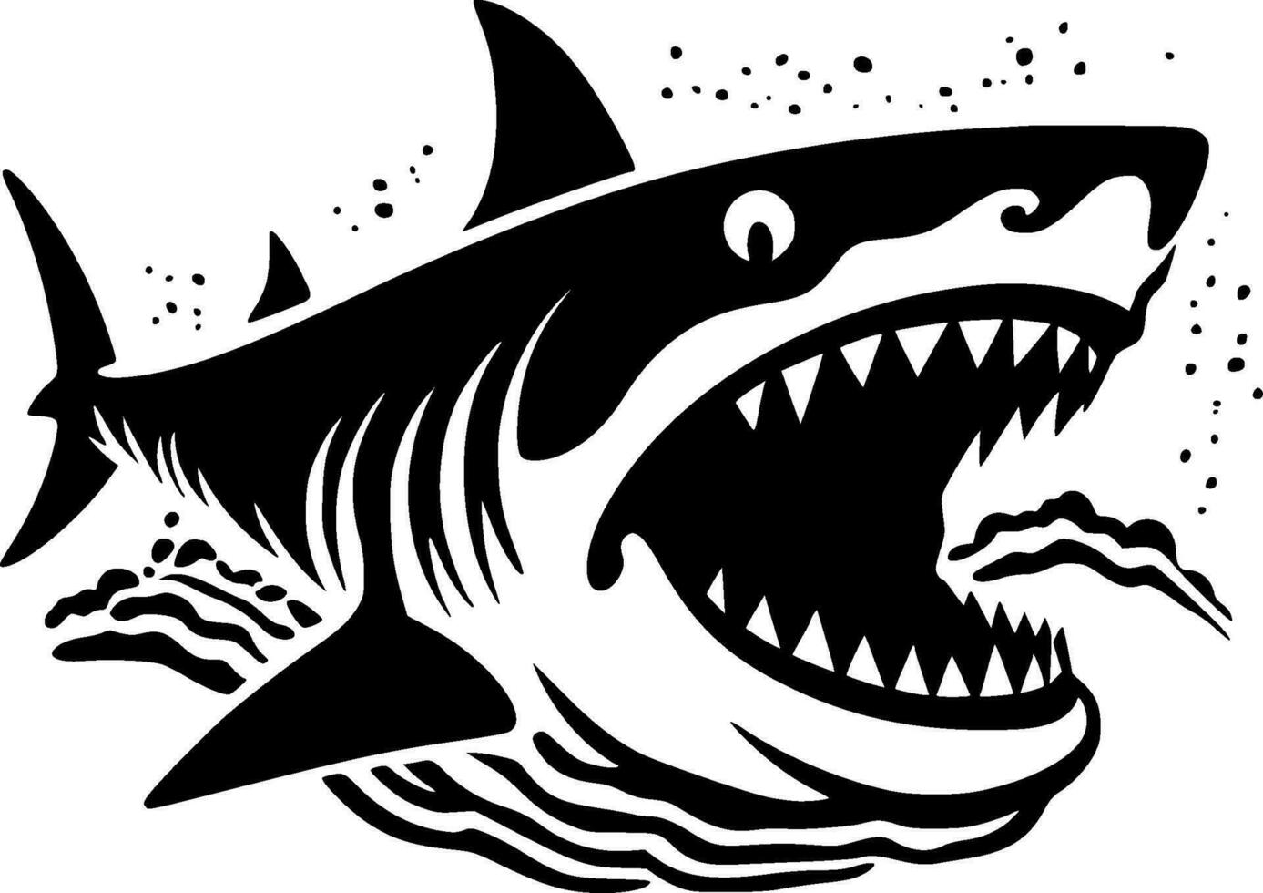 Shark - High Quality Vector Logo - Vector illustration ideal for T-shirt graphic