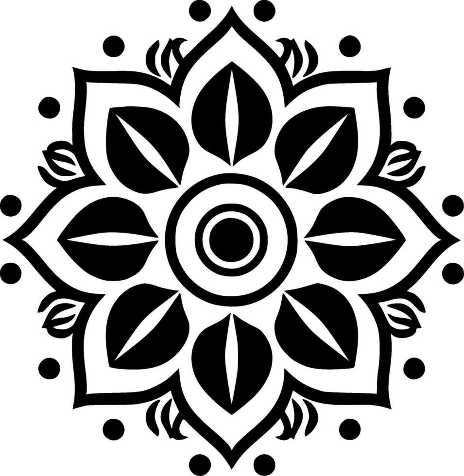 Mandala - High Quality Vector Logo - Vector illustration ideal for T-shirt graphic