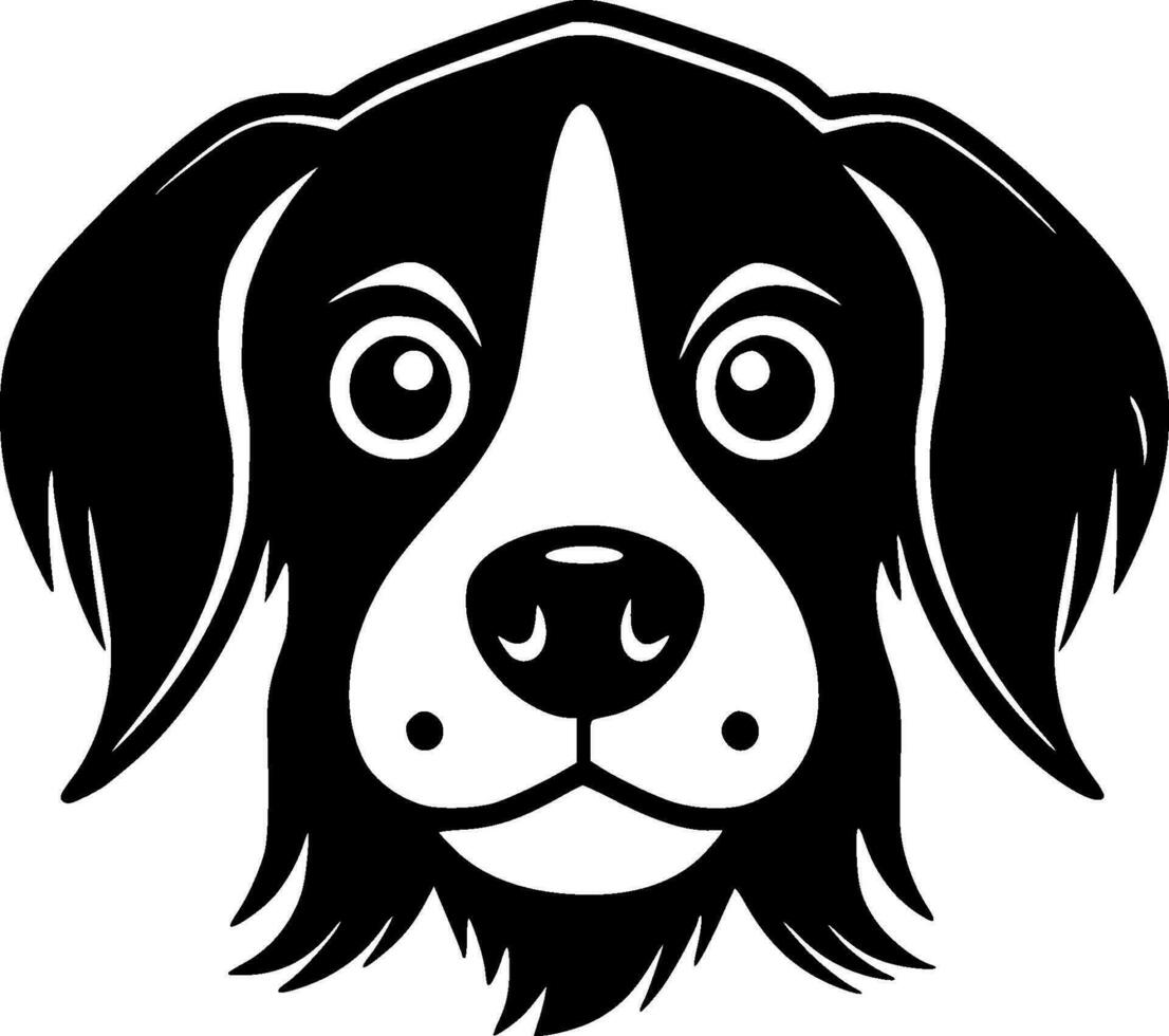 perro, minimalista y sencillo silueta - vector ilustración