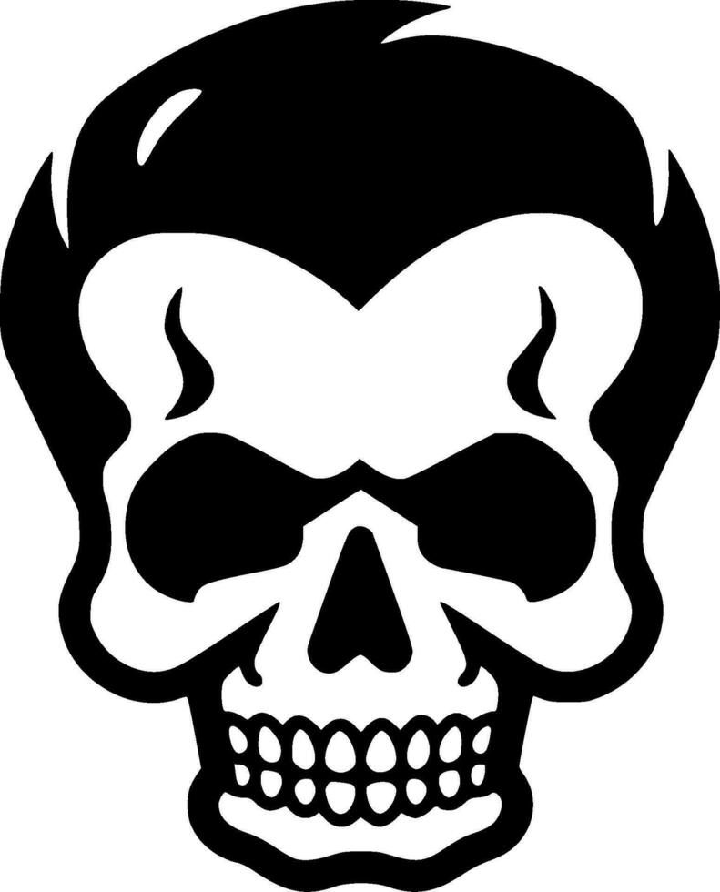 Skull, Minimalist and Simple Silhouette - Vector illustration