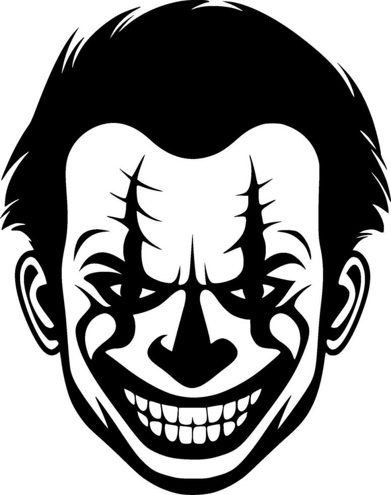 Clown - Minimalist and Flat Logo - Vector illustration