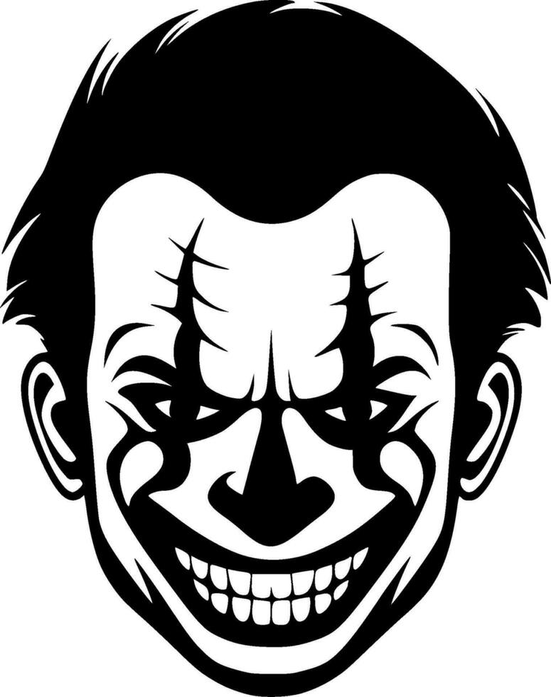 Clown - Minimalist and Flat Logo - Vector illustration