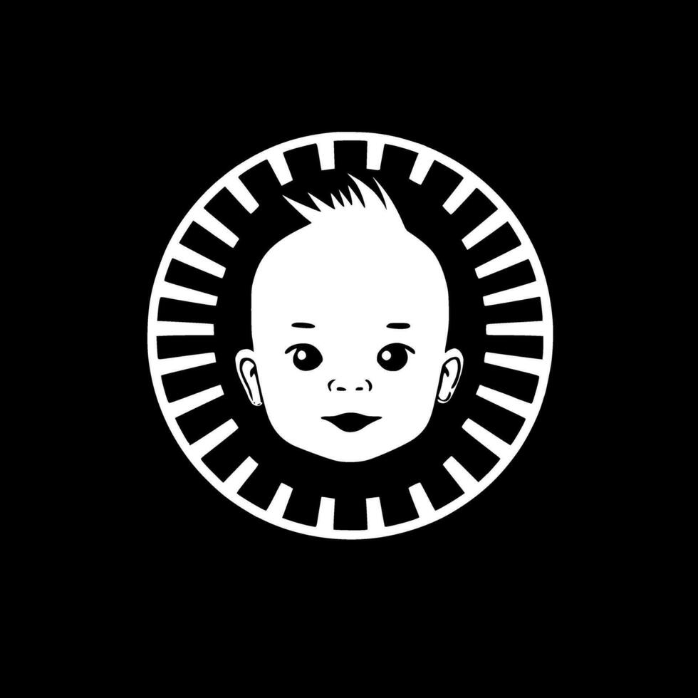 Baby, Minimalist and Simple Silhouette - Vector illustration