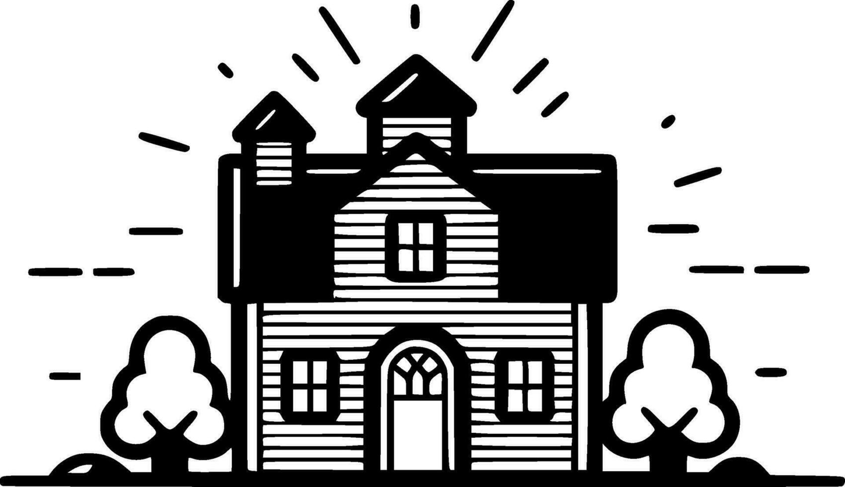 Farmhouse - High Quality Vector Logo - Vector illustration ideal for T-shirt graphic