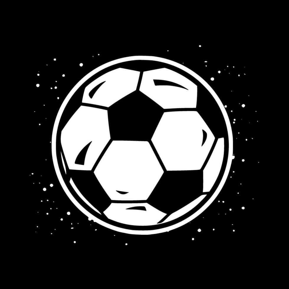 Football, Minimalist and Simple Silhouette - Vector illustration