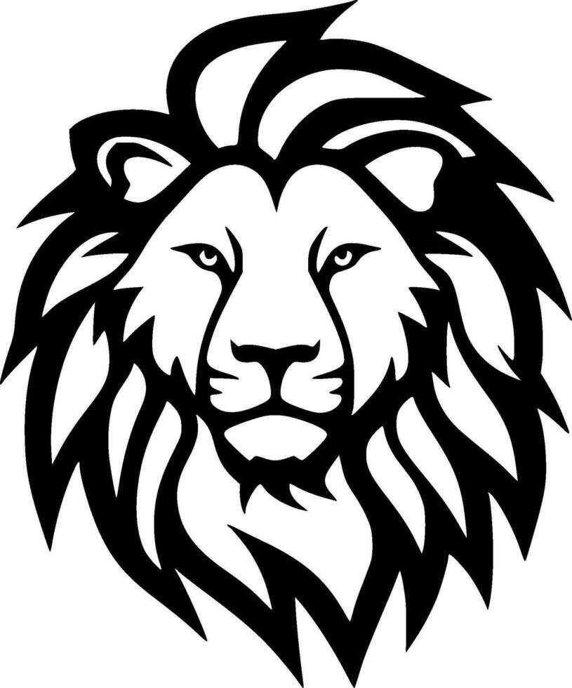 Lion - Minimalist and Flat Logo - Vector illustration