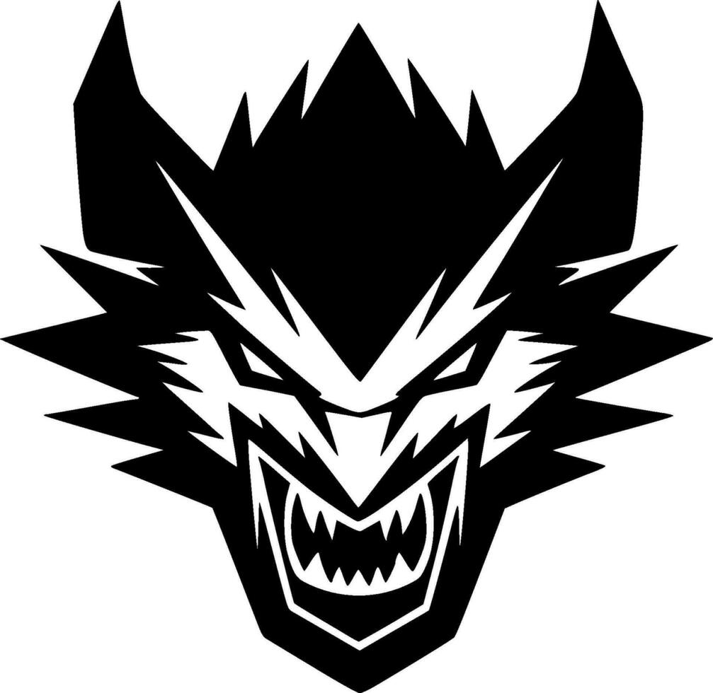 lobo, minimalista y sencillo silueta - vector ilustración