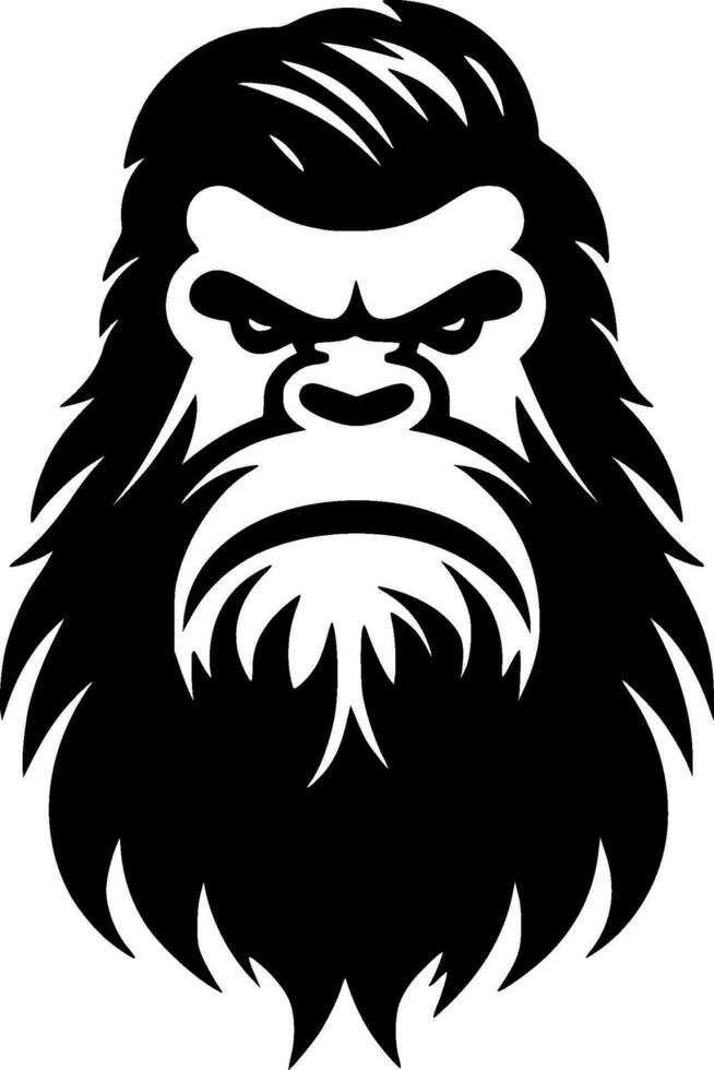 Bigfoot, Minimalist and Simple Silhouette - Vector illustration
