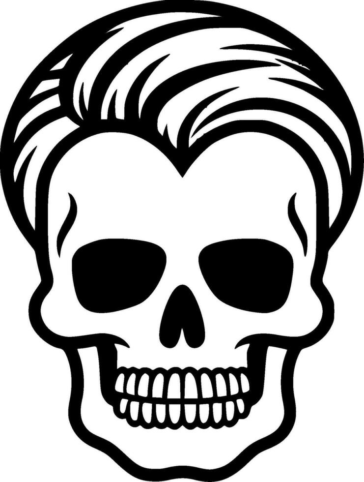 Skull, Minimalist and Simple Silhouette - Vector illustration