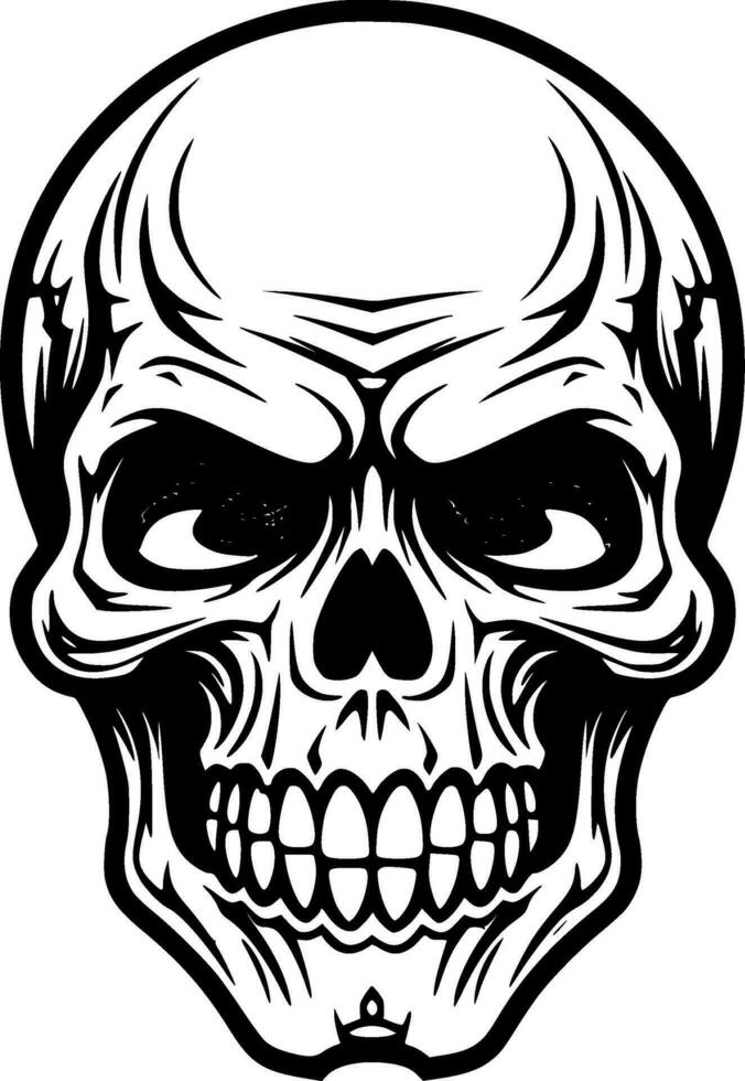 Skull - High Quality Vector Logo - Vector illustration ideal for T-shirt graphic