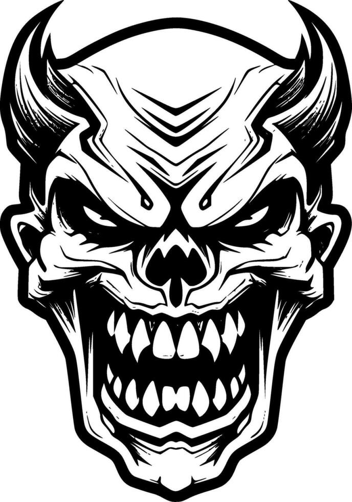 Skull - Minimalist and Flat Logo - Vector illustration