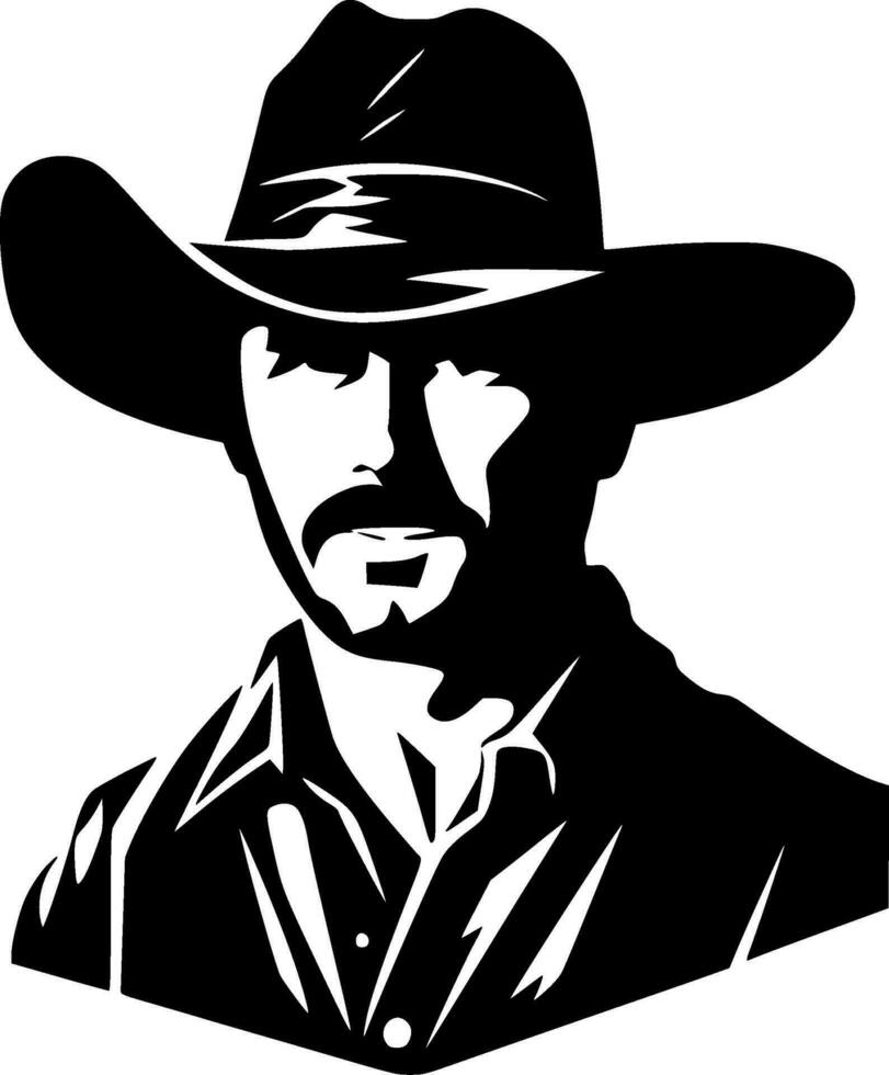 Western, Minimalist and Simple Silhouette - Vector illustration