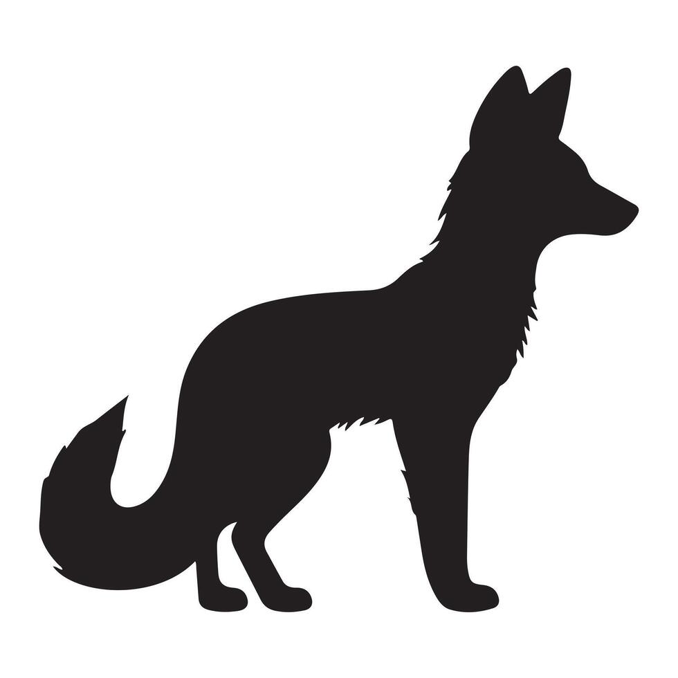 A black Silhouette animal vector