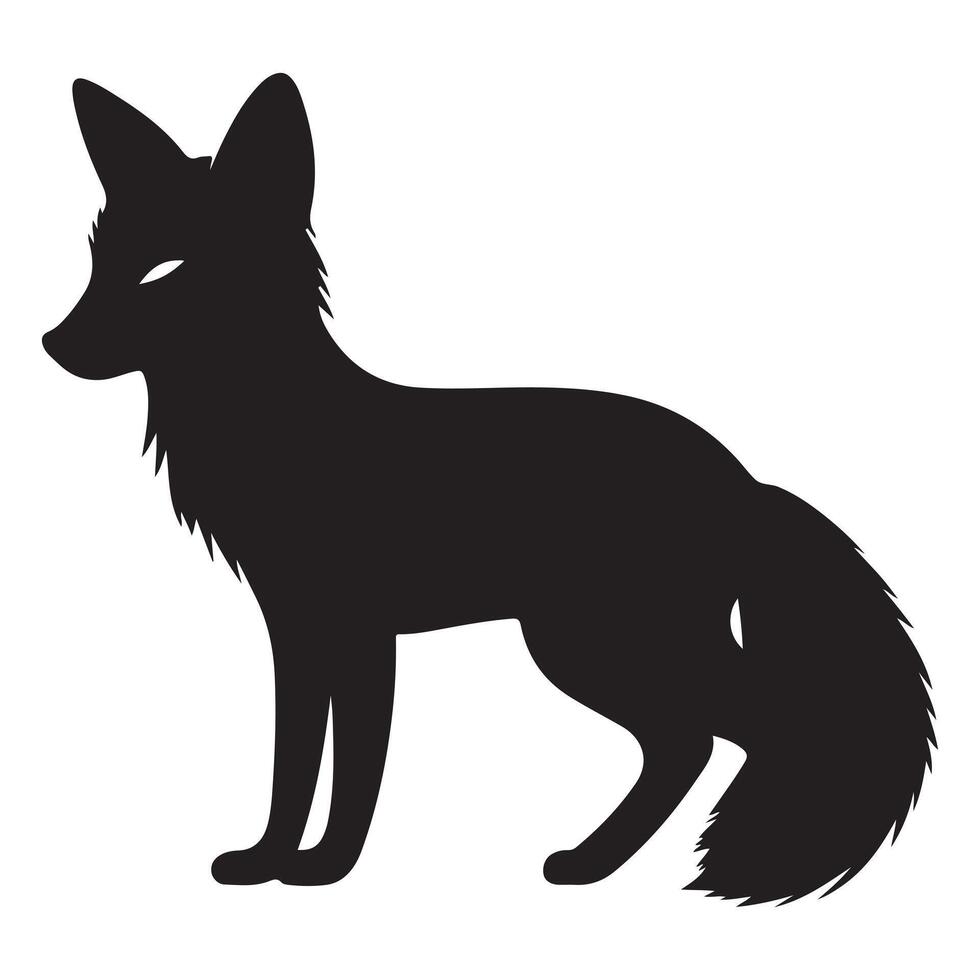 A black Silhouette animal vector