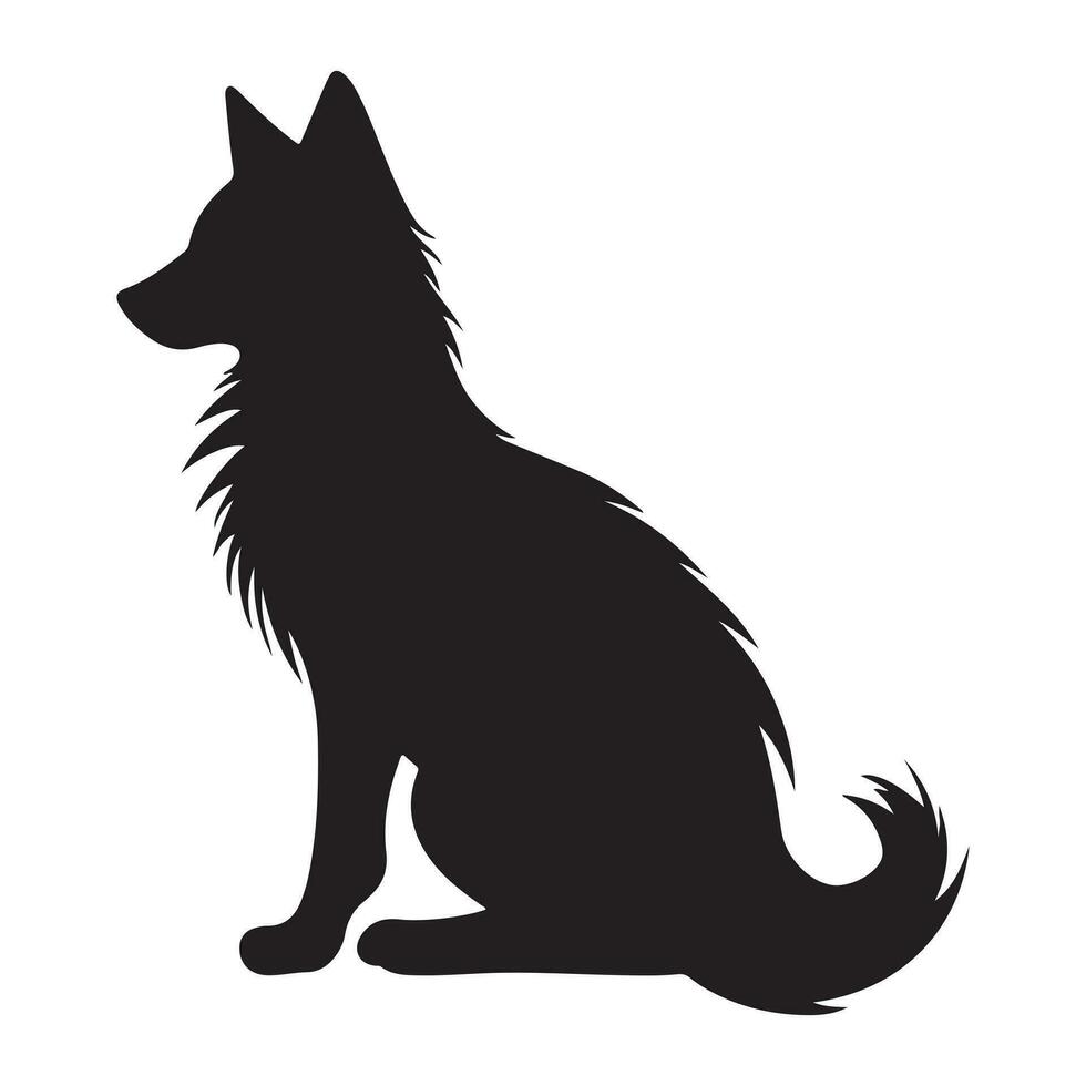 A black Silhouette animal vector