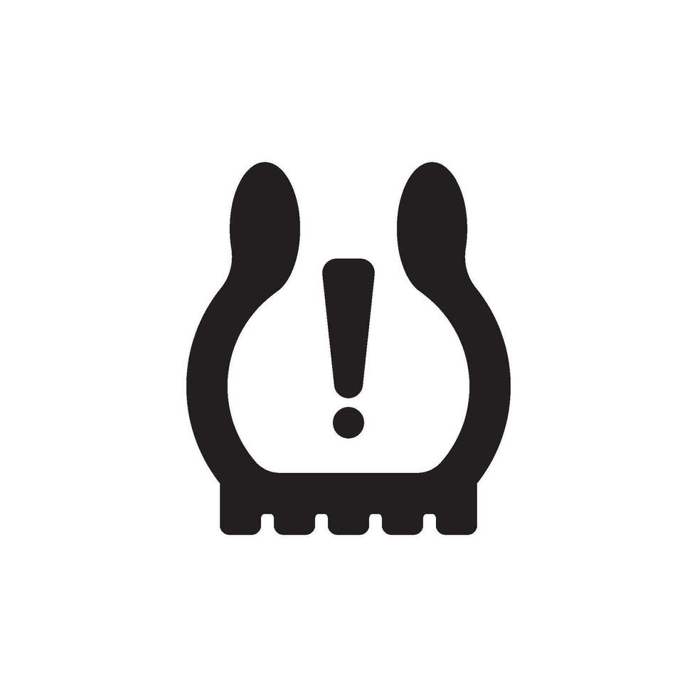 Tire pressure gauge icon logo vector illustration design template.