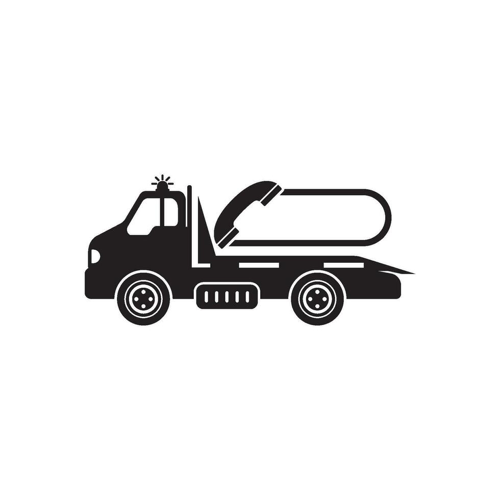 Tow car icon logo vector illustration design template