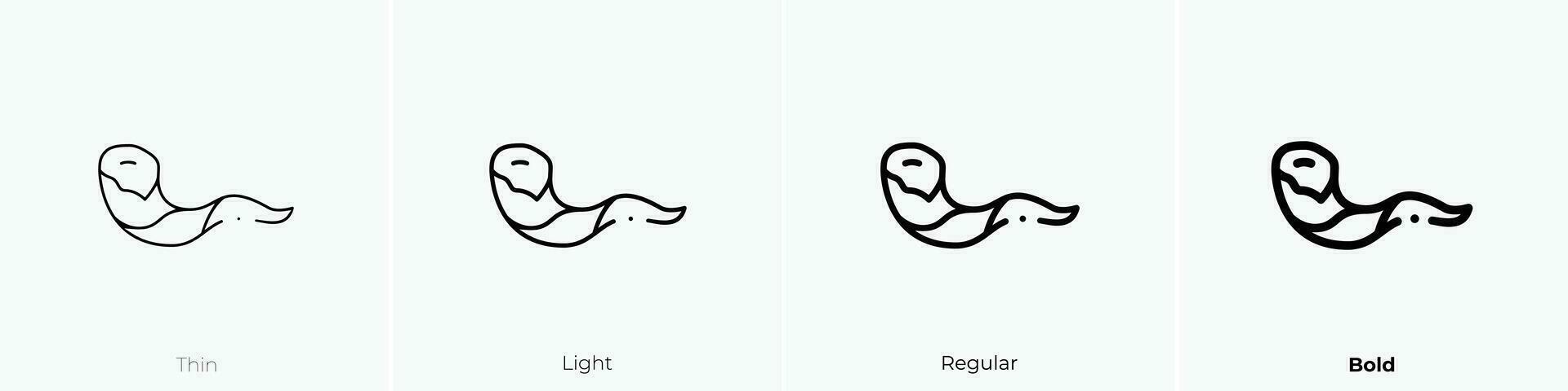 shofar icono. delgado, luz, regular y negrita estilo diseño aislado en blanco antecedentes vector