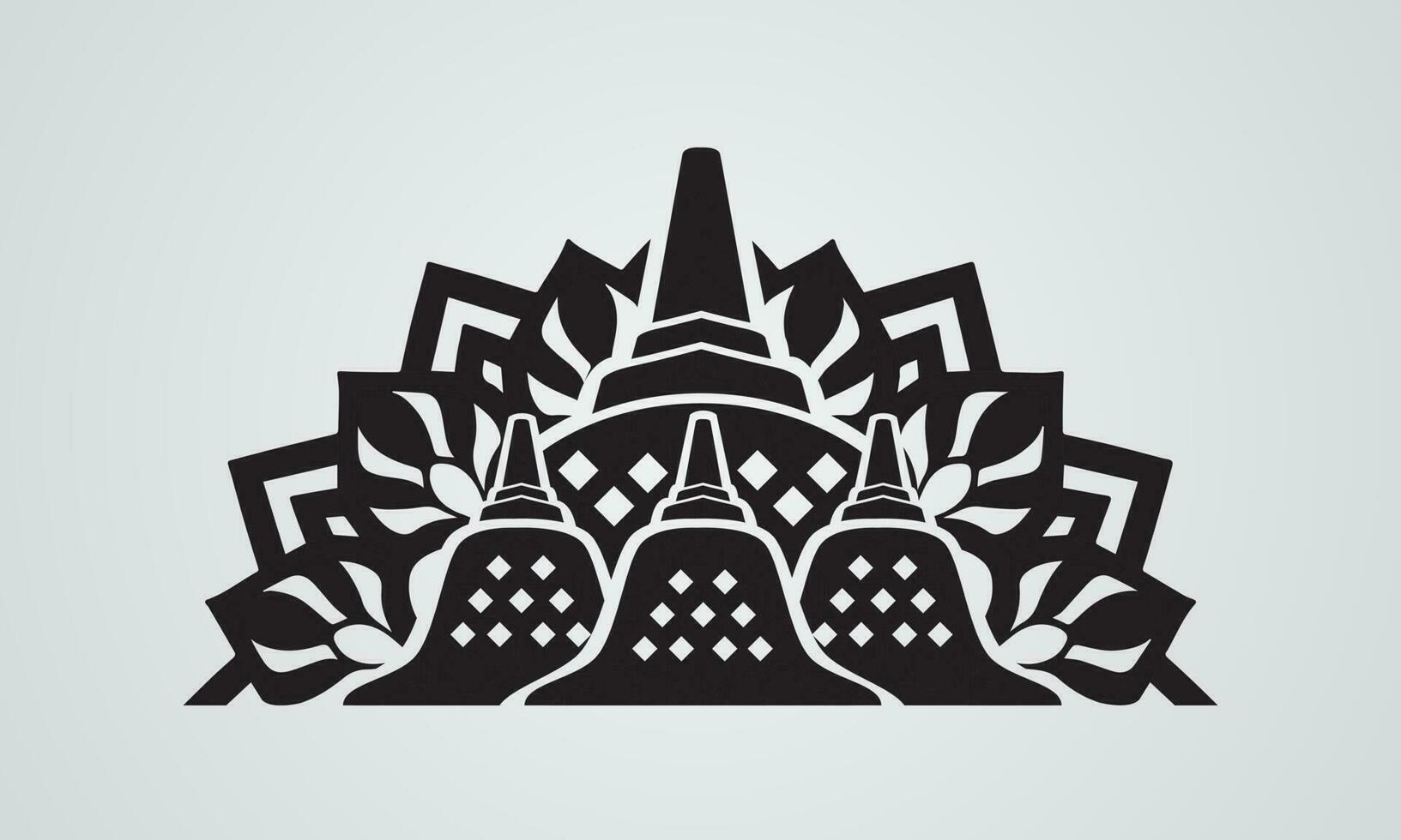 Borobudur Vector Art, Icons