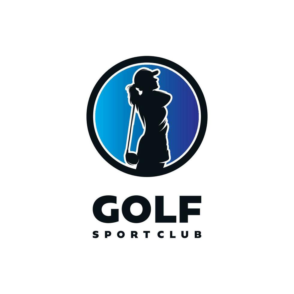 golf club iconos, símbolos, elementos y logo colección vector