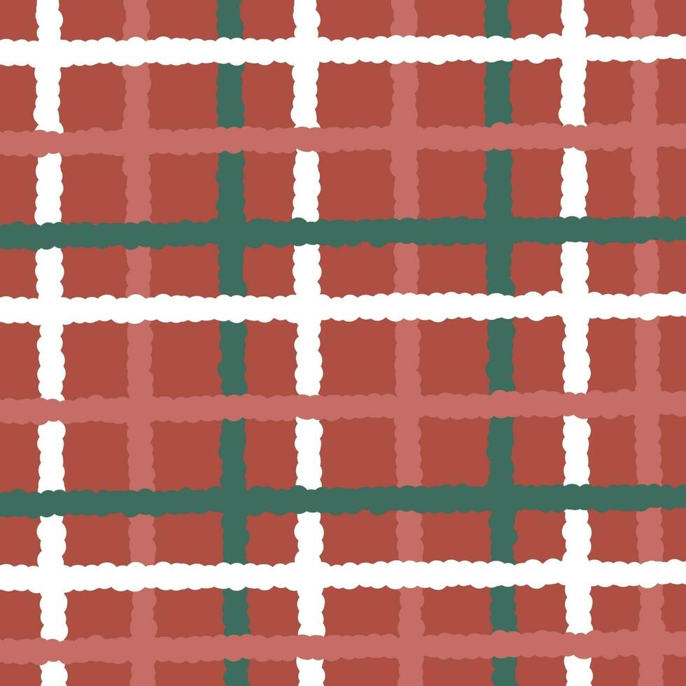 Green and red plaid Scott pattern for Christmas festival photo