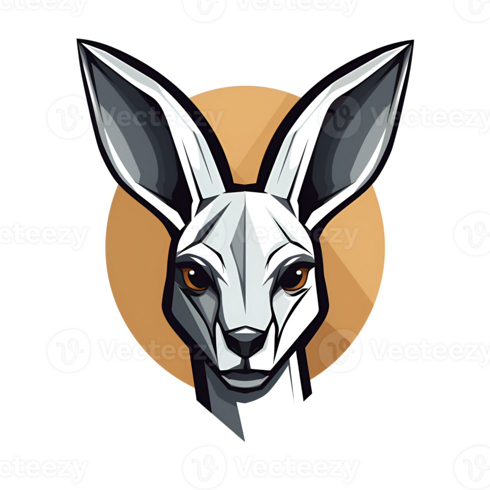 Kangaroo Artistic Style Painting Drawing Illustration No Background Perfect for Print on Demand Merchandise AI Generative png