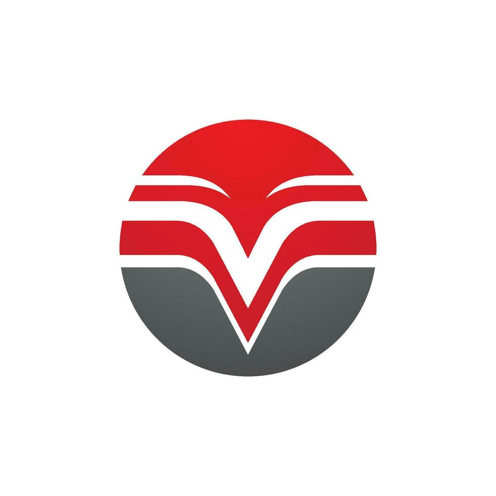 V Letter Logo Template vector