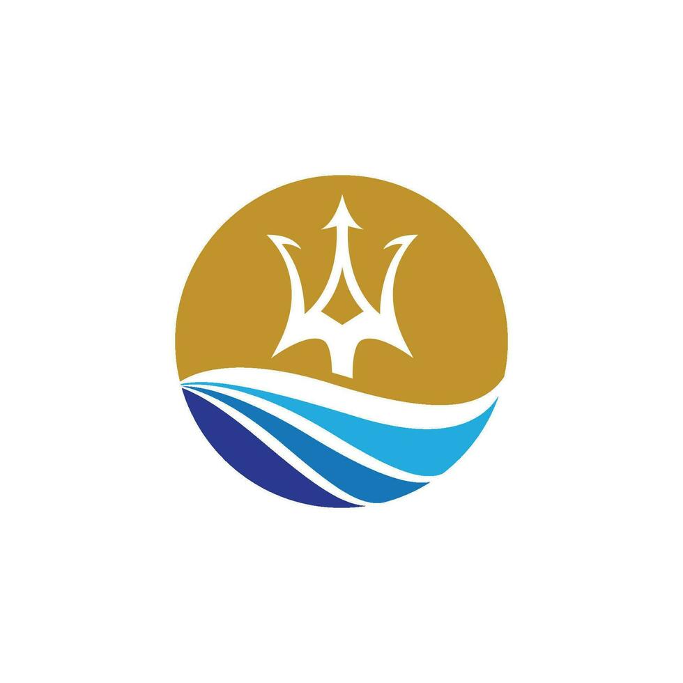 Trident Logo Template vector icon