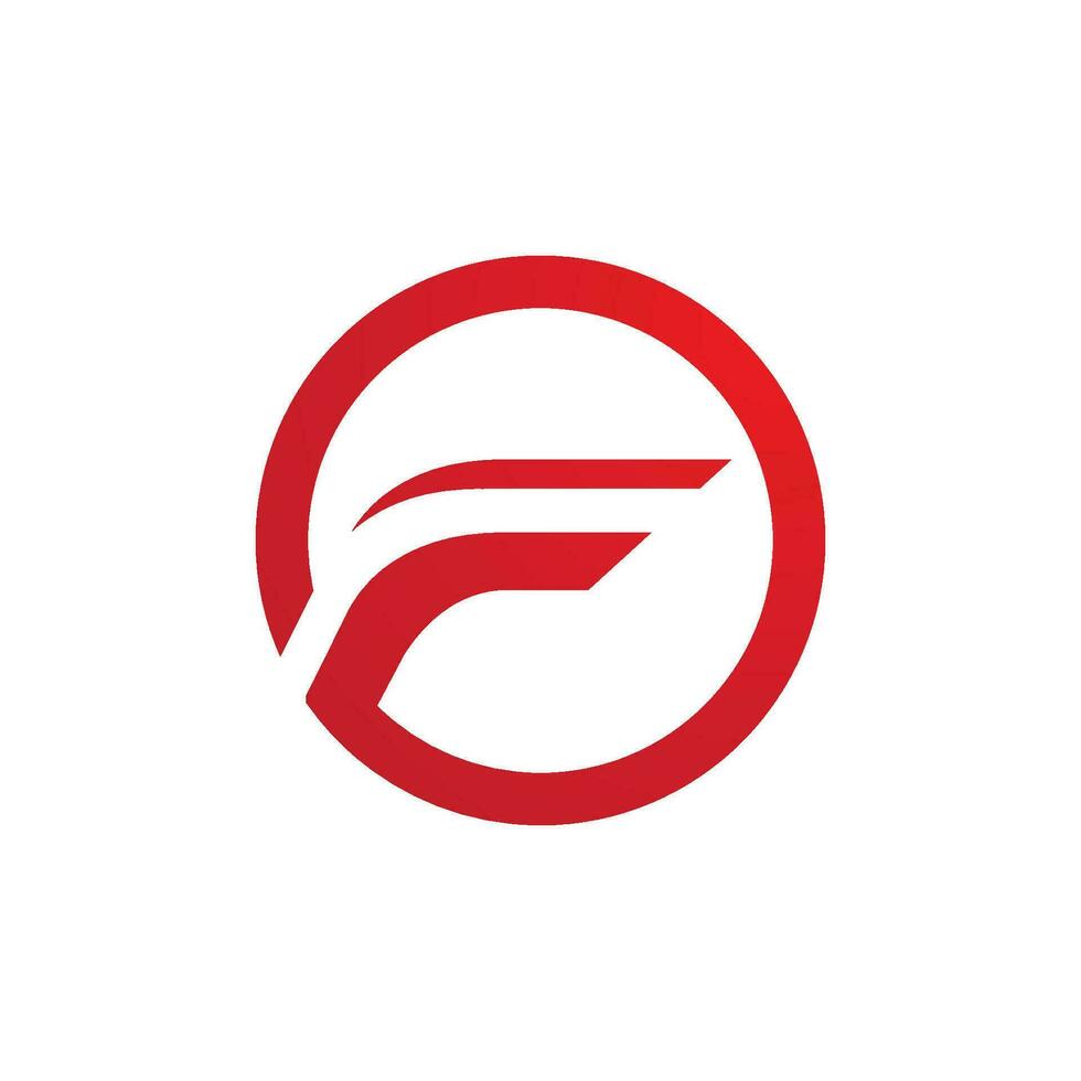 F logo hexágono ilustración icono vector