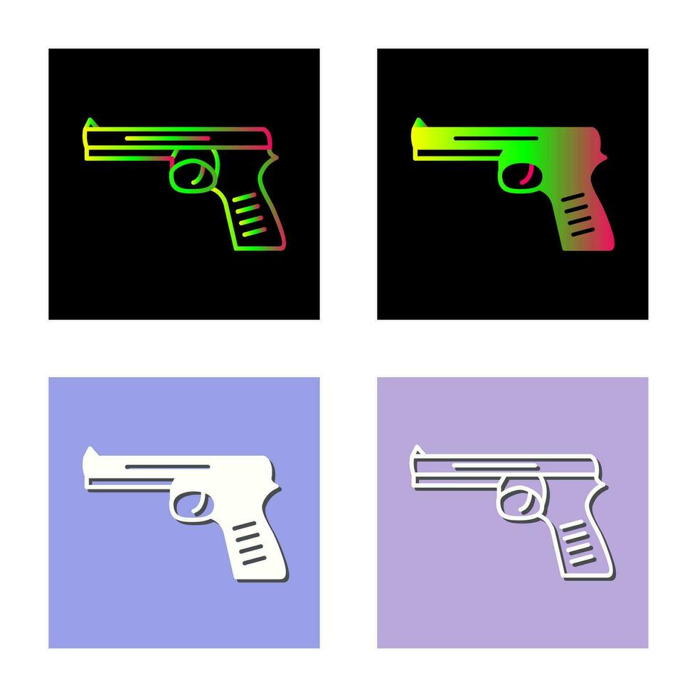 icono de vector de pistola única