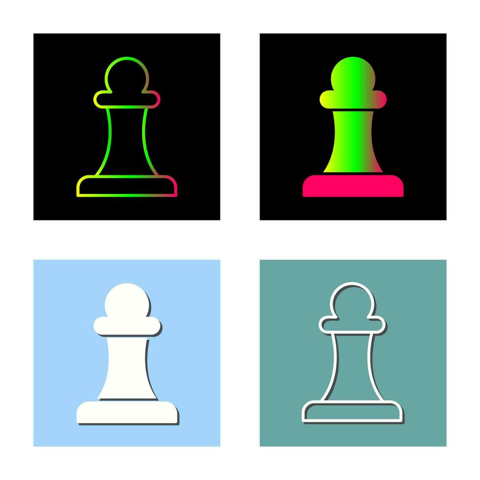 Unique Pawn Vector Icon