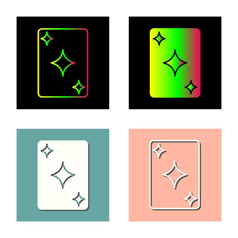 Unique Card Vector Icon