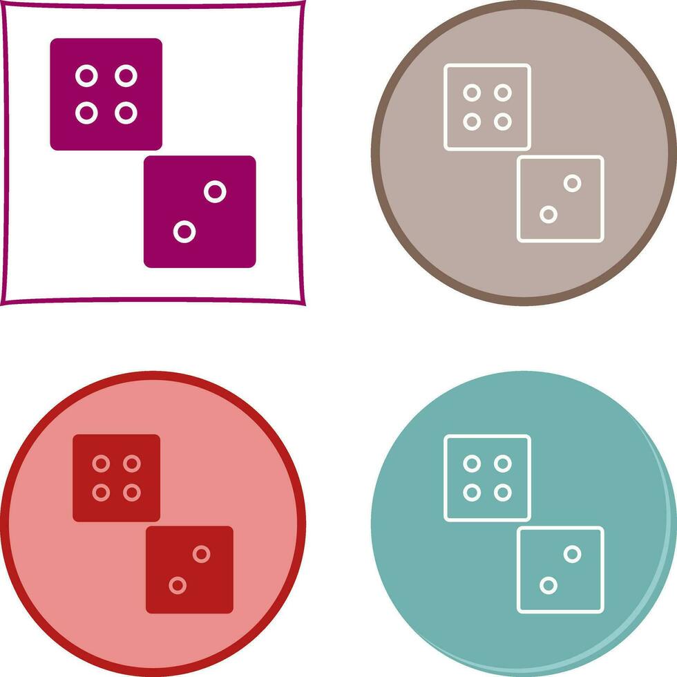 Unique Dice Vector Icon